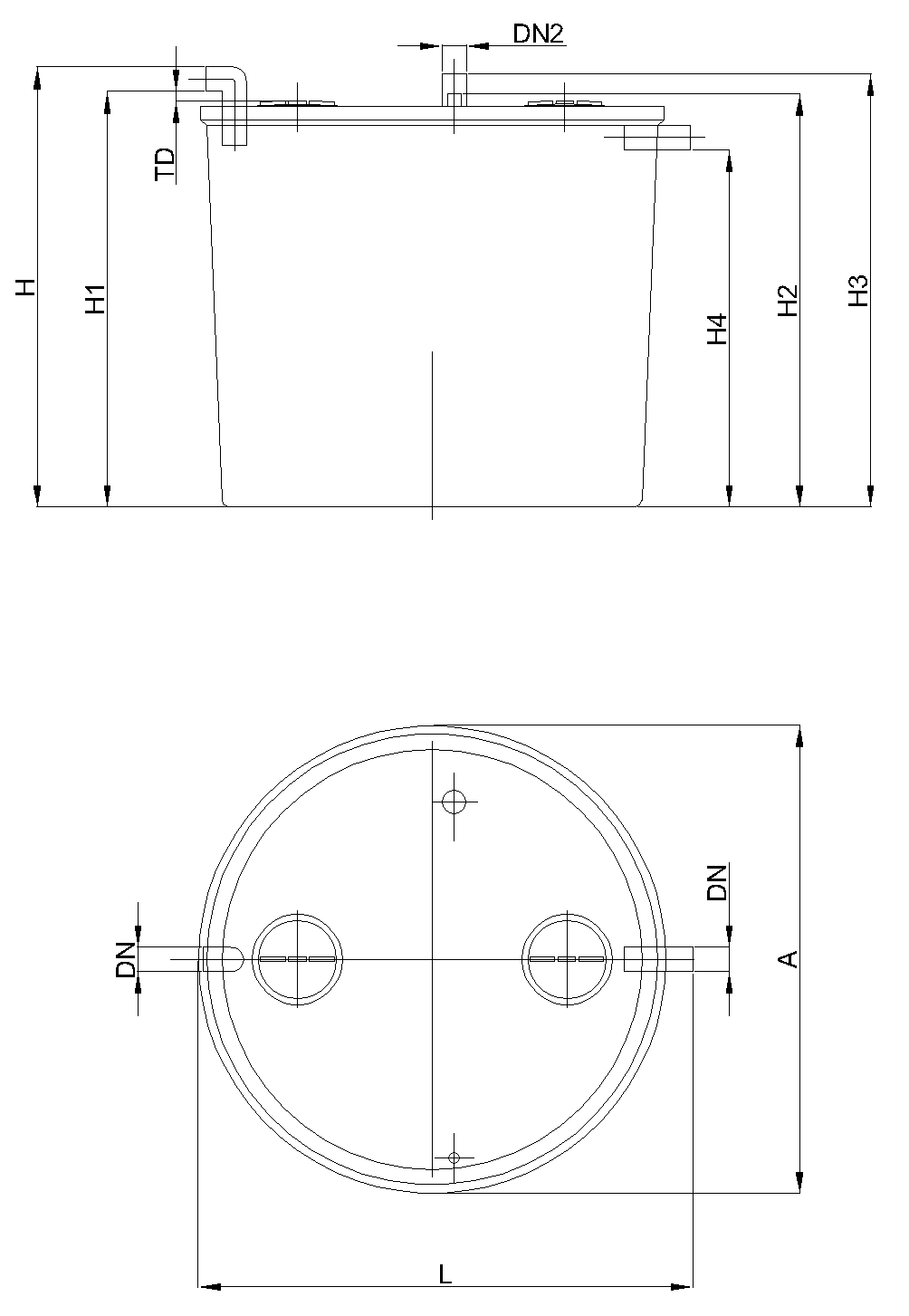 Esquema DRP Vertical superficie