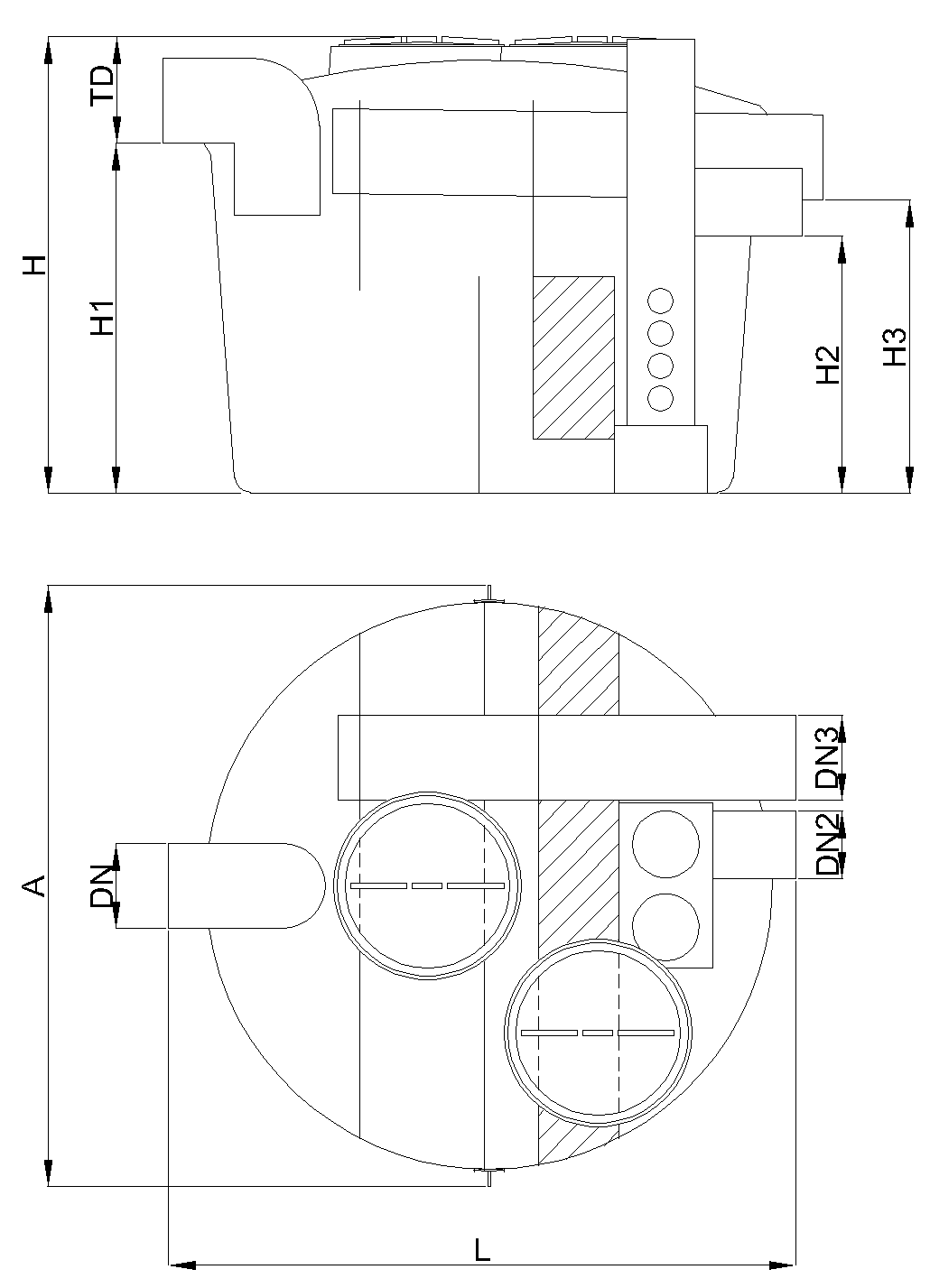 Esquema SHDCO BYP Cilindrico
