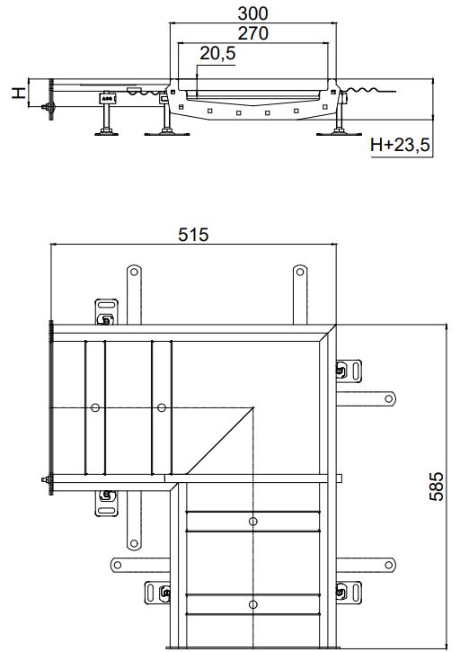 Modular 270 pieza en L