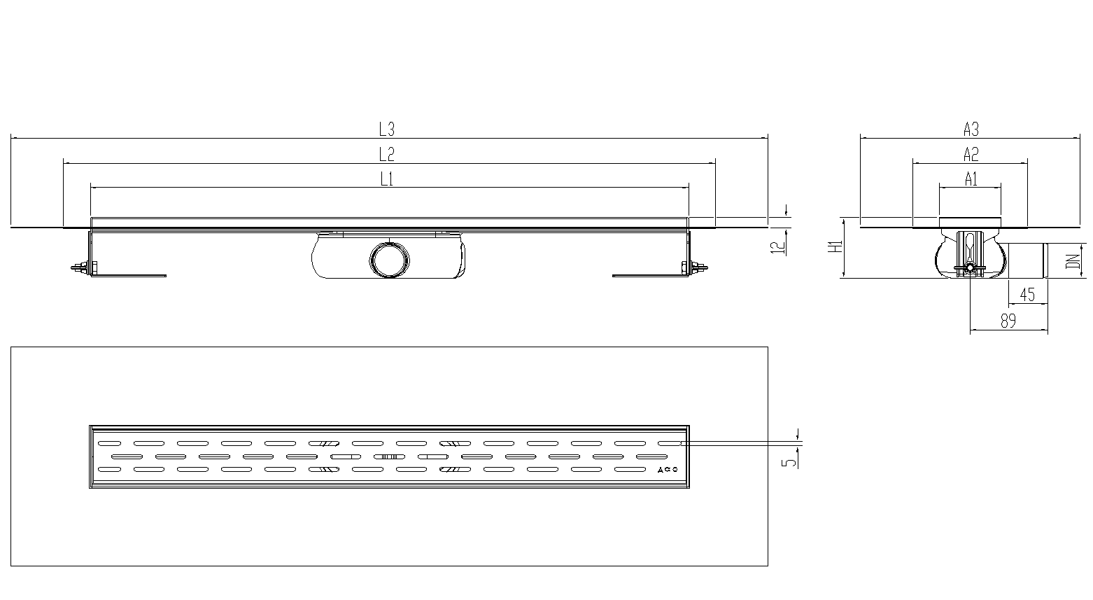 SHOWERDRAIN-C 2.0 C_ALAS SH DN50 H69 C_RJ SLOT C_TELA