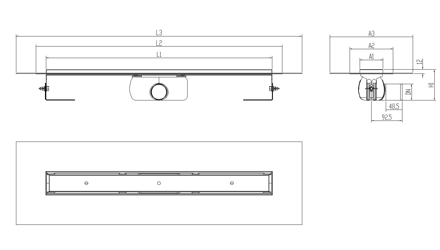 SHOWERDRAIN-C 2.0 C_ALAS SH DN50 H92 C_RJ TILE C_TELA