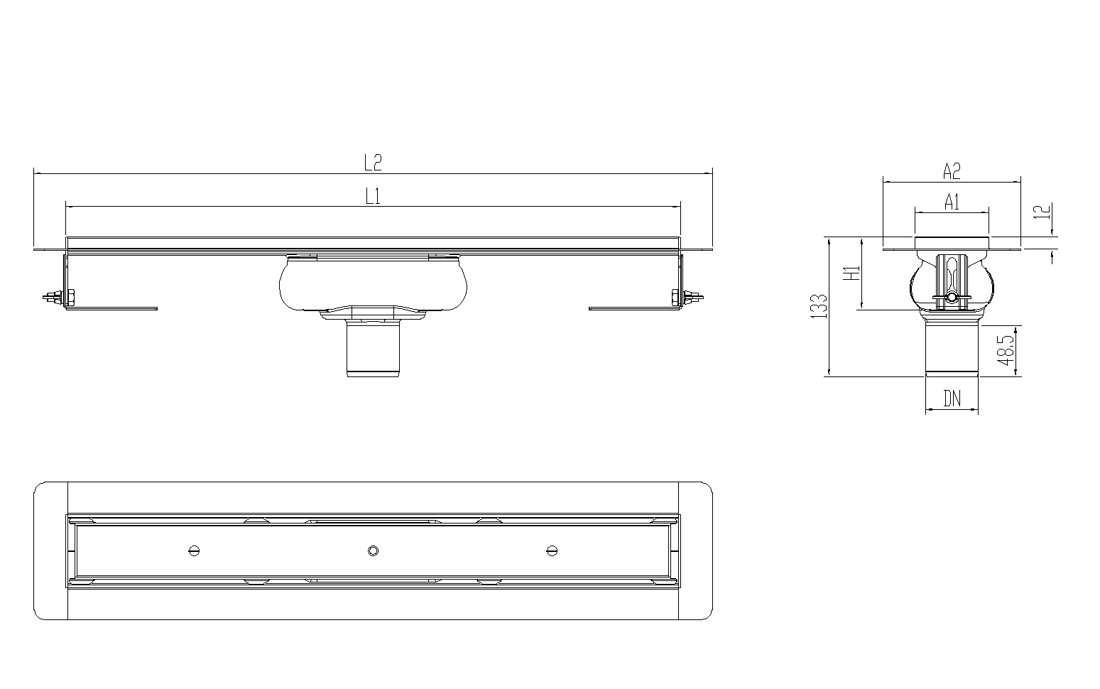 SHOWERDRAIN-C 2.0 C_ALAS SV DN50 H69 C_RJ TILE S_TELA