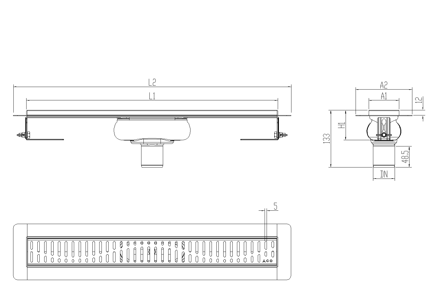 SHOWERDRAIN-C 2.0 C_ALAS SV DN50 H69 C_RJ WAVE S_TELA