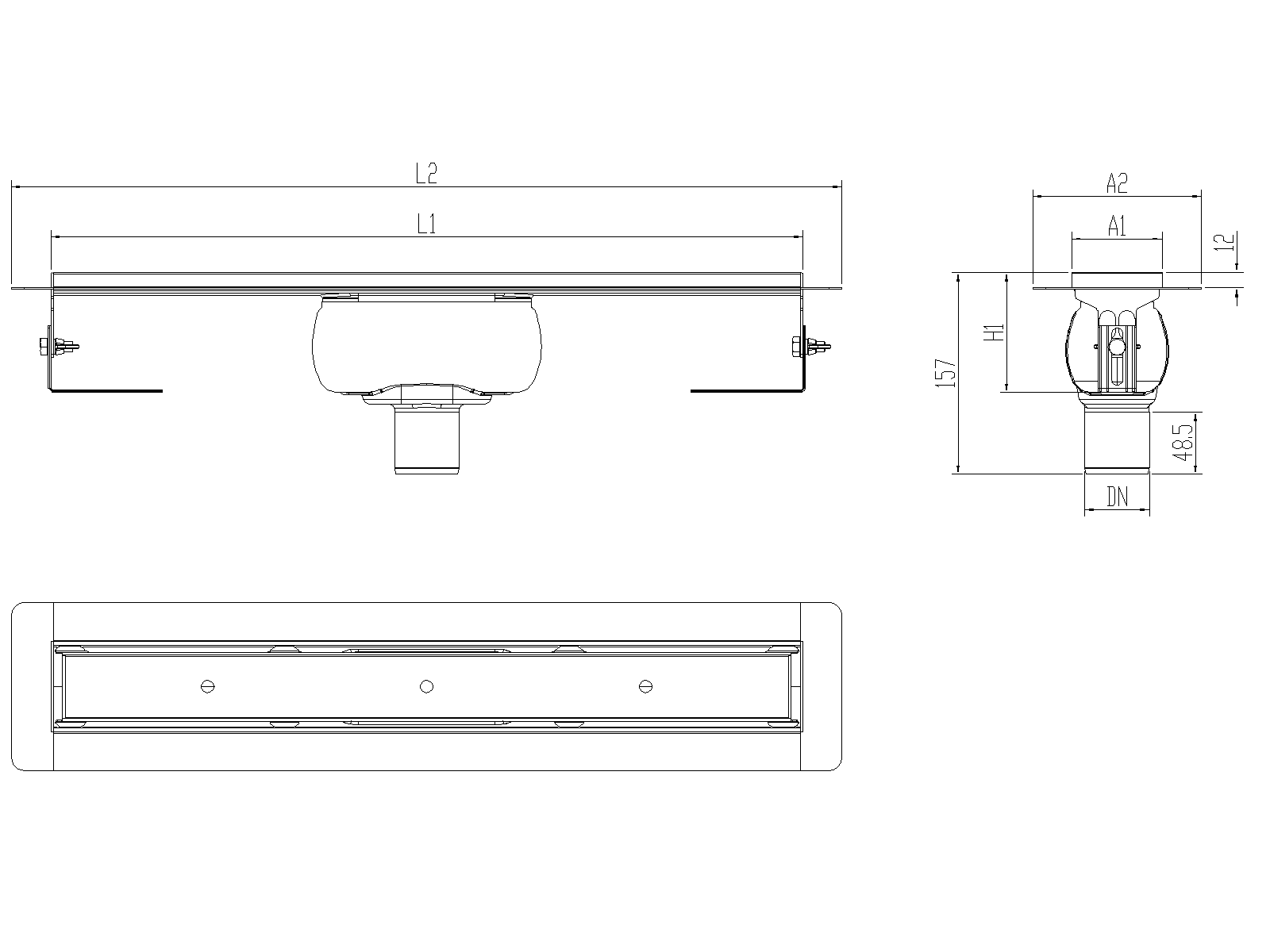 SHOWERDRAIN-C 2.0 C_ALAS SV DN50 H92 C_RJ TILE S_TELA