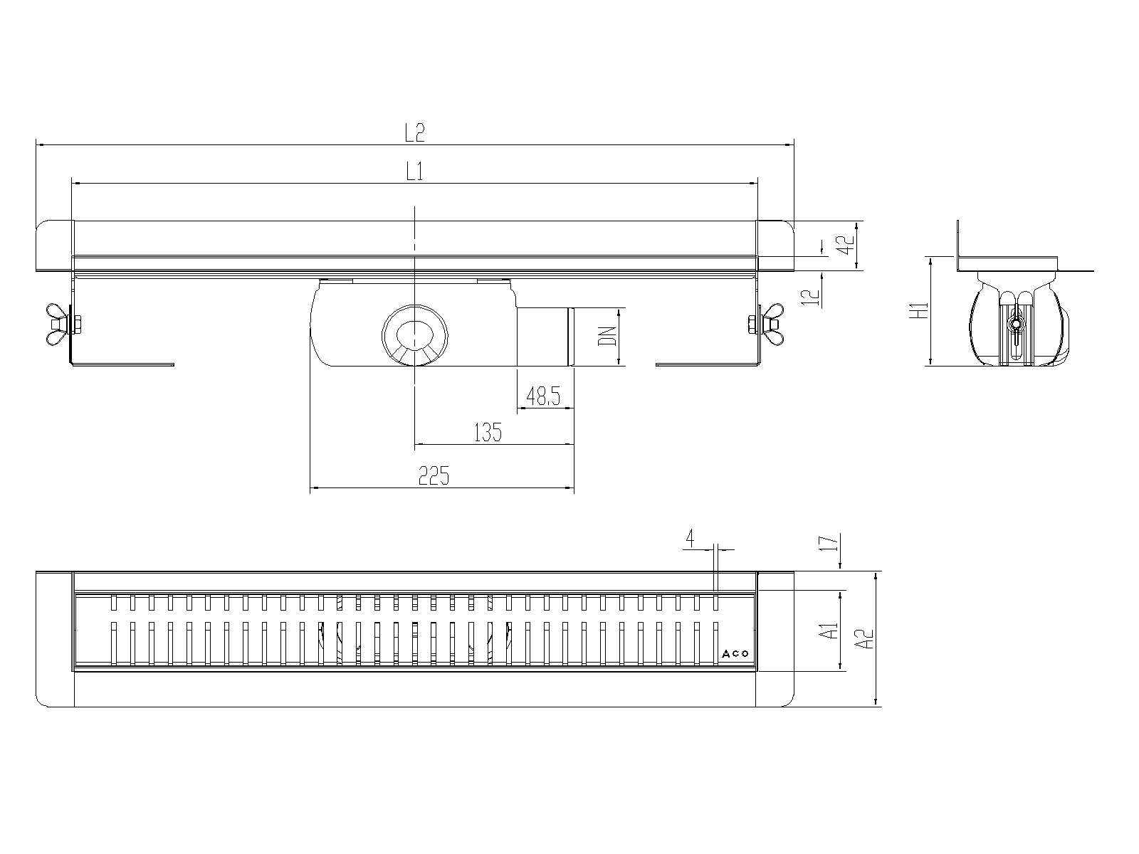 SHOWERDRAIN-C 2.0 C_MARCO TRAS SHLD DN50 H92 C_RJ PIANO S_TELA