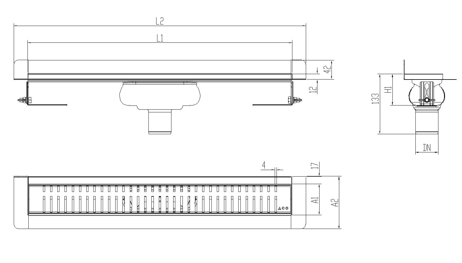 SHOWERDRAIN-C 2.0 C_MARCO TRAS SV DN50 H69 C_RJ PIANO S_TELA