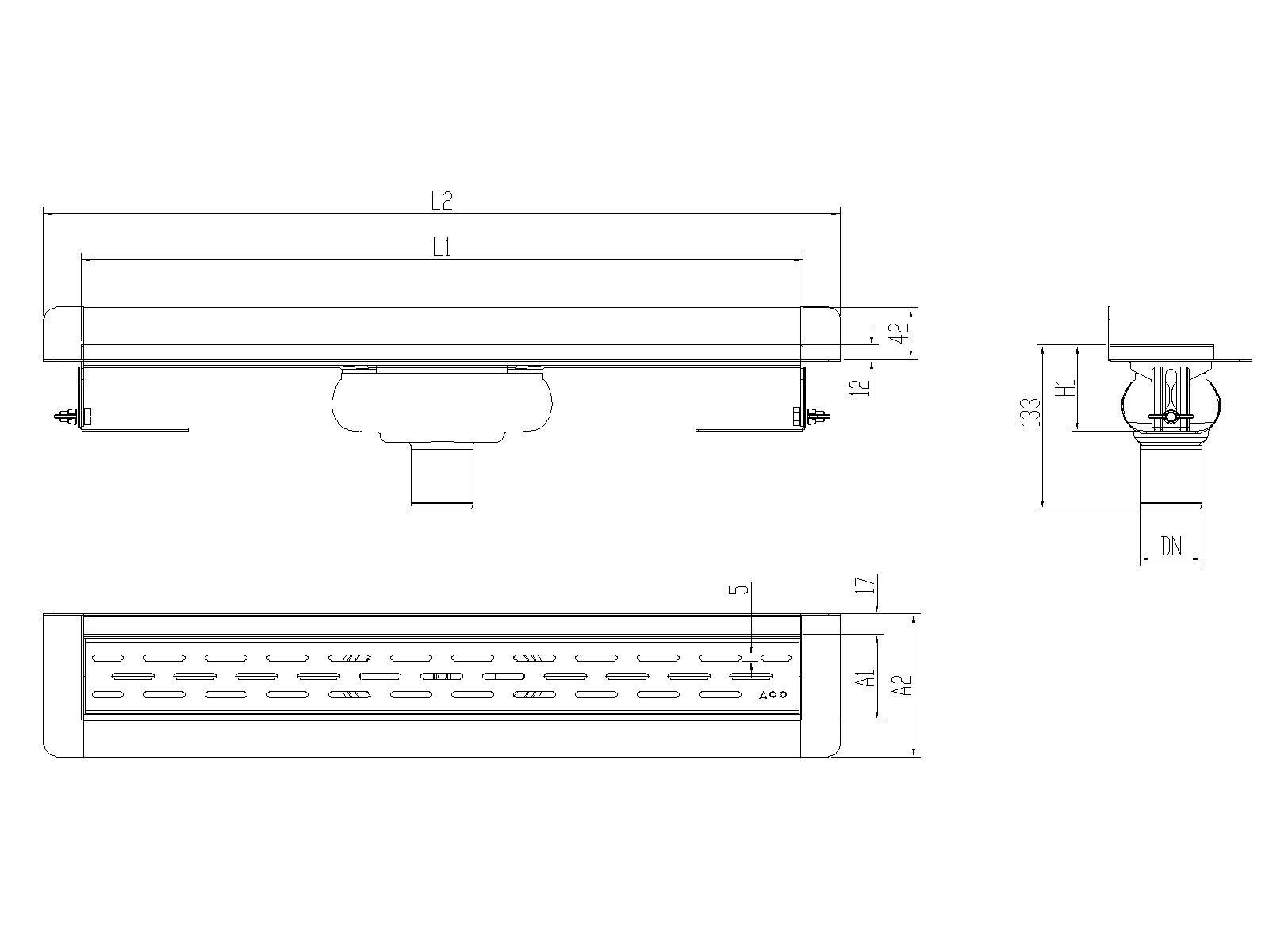 SHOWERDRAIN-C 2.0 C_MARCO TRAS SV DN50 H69 C_RJ SLOT S_TELA