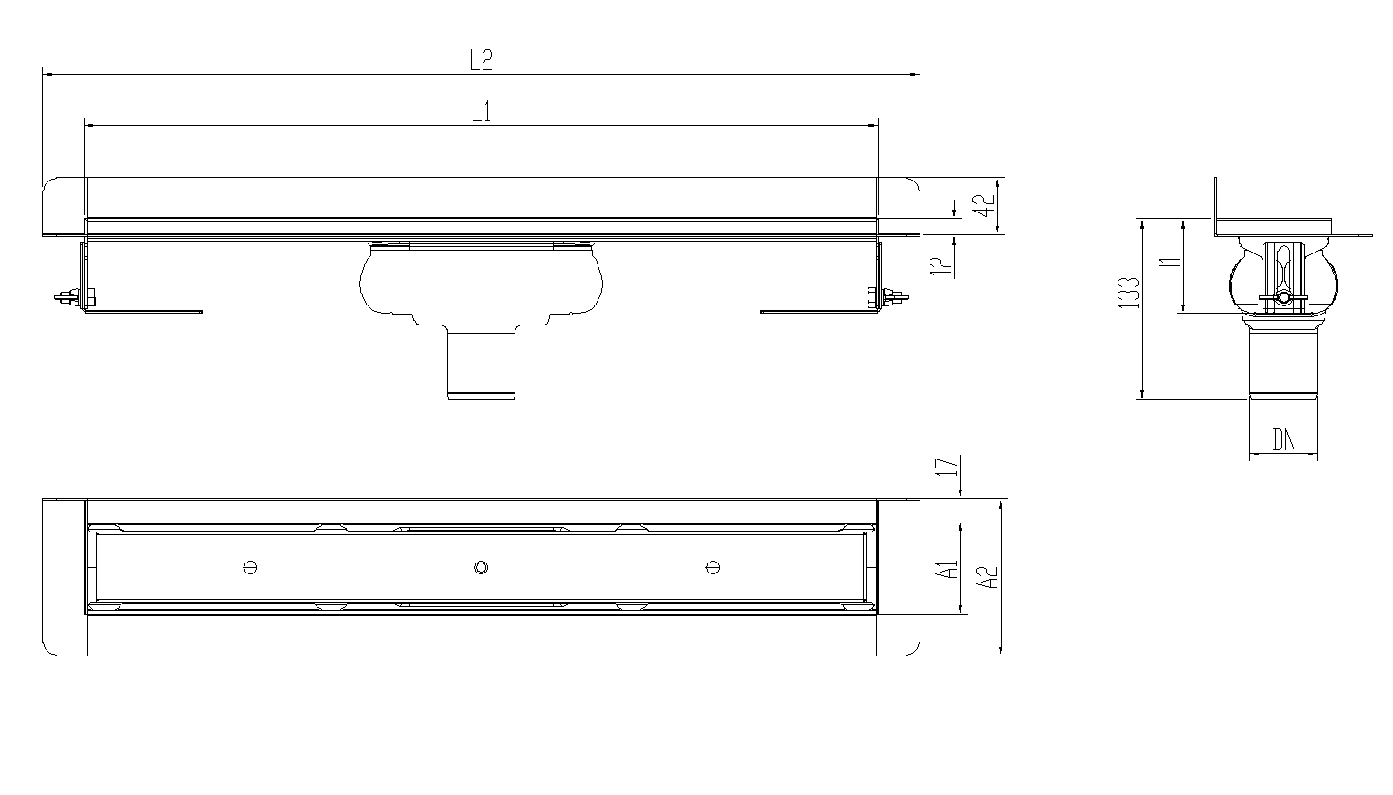 SHOWERDRAIN-C 2.0 C_MARCO TRAS SV DN50 H69 C_RJ TILE S_TELA