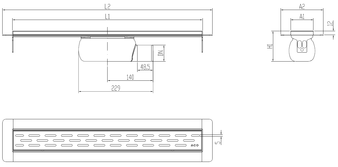 SHOWERDRAIN 2.0 C_ALAS SH LAT H92 C_RJ SLOT S_TELA