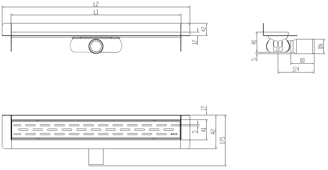SHOWERDRAIN 2.0 C_MT SH H69 C_RJ SLOT S_TELA