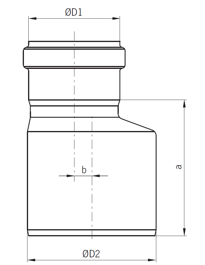 TUB PIPE AMPLIACION EXCENTRICA