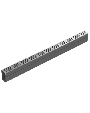CNL ACO SLIMLINE GARDEN L1000MM C/RJ A15 ANTIT ALUMINIO PLATA