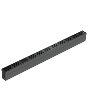 CNL ACO SLIMLINE GARDEN L1000MM C/RJ A15 ANTIT ALUMINIO NEGRO