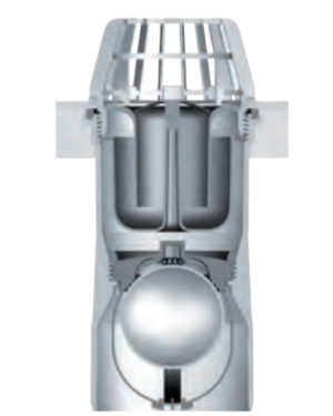 SUM SIF C/ANTIRRETORNO POLIPROPILENO BLANCO ACO THERM® Ø110