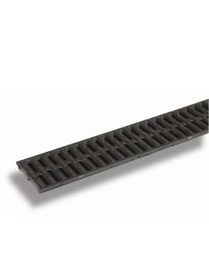 GRATE HEXALINE 100 L1000 A15 PP PAS MICG ANTIT W/FIX CLIP BLACK