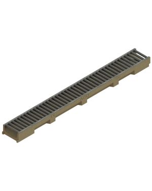 CHANNEL SELF 100 H55 WITH SLOTTED GRATING A15 GALVANISED W/LOCK CLIP