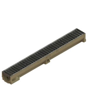 CHANNEL SELF 100 H95 WITH MESH GRATING B125 GALVANISED W/LOCK CLIP
