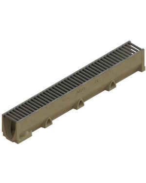 CHANNEL SELF 100 H145 WITH SLOTTED GRATING A15 GALVANISED W/LOCK CLIP