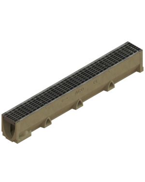 CHANNEL SELF 100 H145 WITH MESH GRATING B125 GALVANISED W/LOCK CLIP