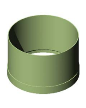 REALCE POLIPROPILENO MODELO BGP TR300 DØ500 C/JUNTA C/VENT
