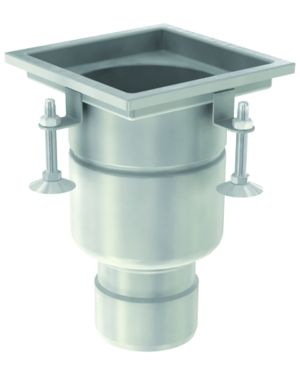 SUM SIF AISI316L EG FIXO 200X200MM NBR Ø157 S/V DN110