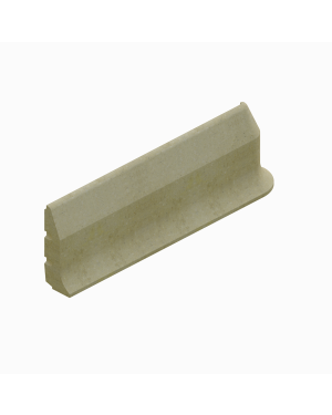 WALL PROTECTION ACO KERB PB PLAIN 200 L565 END RIGHT