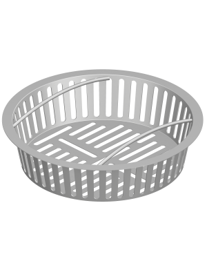 CESTO AISI304 12L H102 P/CORPO DE RALO Ø440