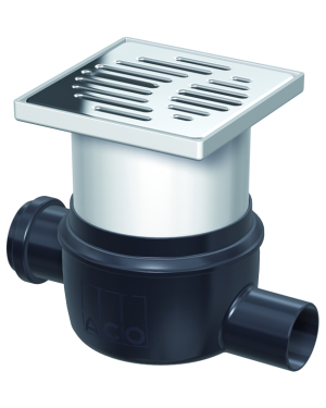GULLY SIF EASYFLOW H/OUT DN50 W/GR RAN 150X150 W/FLANGE ABS + 1 EH DN50
