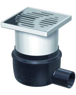 GULLY SIF EASYFLOW H/OUT DN50 W/GR RAN 150X150 W/FLANGE ABS