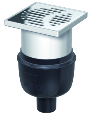GULLY SIF EASYFLOW V/OUT DN50 W/GR RAN 150X150 W/FLANGE ABS