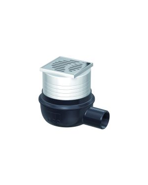 GULLY SIF EASYFLOW BA H/OUT DN50 W/GR RAN 100X100 W/FLANGE ABS