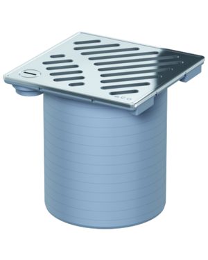 CUERPO SUM ABS/AISI304 EASYFLOW 150X150 CERAM Ø125 C/RJ RAN C/FIJ