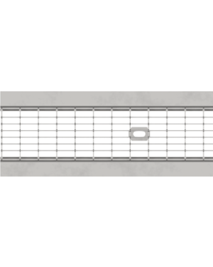 GRATE XTRALINE 100 L998 B125 AºGº ENT 33X11 W/FIX BOLT AND BAR