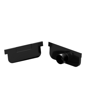 KIT EASYLINE NEGRO H50 TP CIEGA+TP SALIDA Ø32