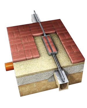 GRATE INSP SELF 100 L1000 B125 AISI304 BRICKSLOT T