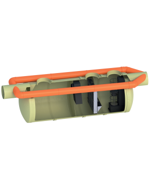 LIGHT OIL SEP UNDERG. OLEOPASS G-H NS50/500-ST5000 DN600 CONTAINER