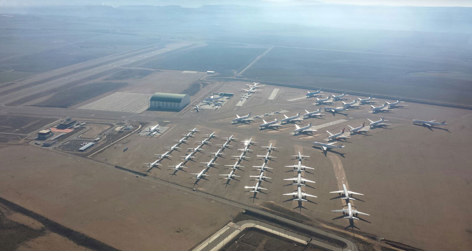Canales de drenaje ACO en el Aeropuerto de Teruel