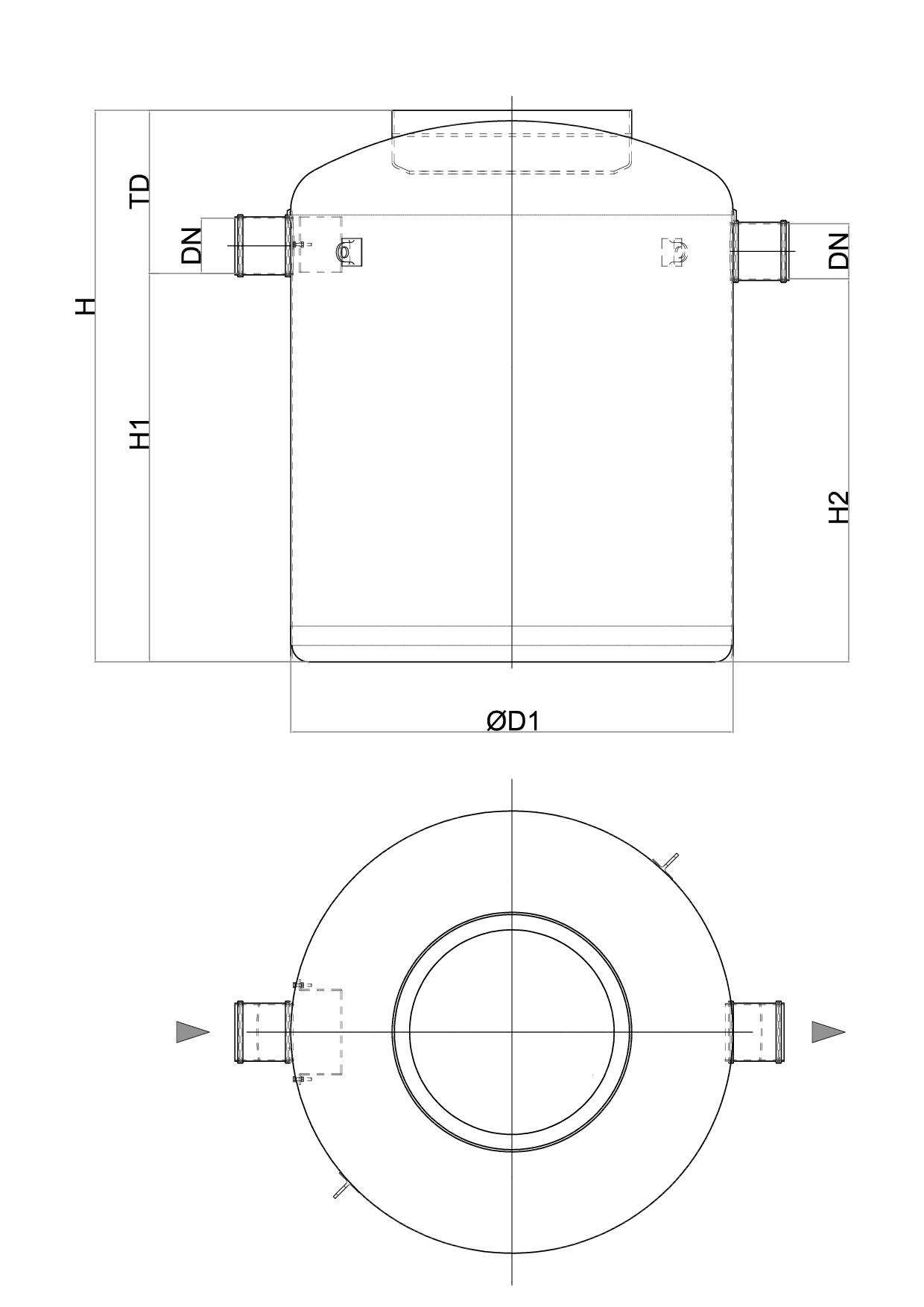 ESQUEMA TECNIGO GENERICO DECANTADOR G Esquema tecnico generico Decantador G Iberizado