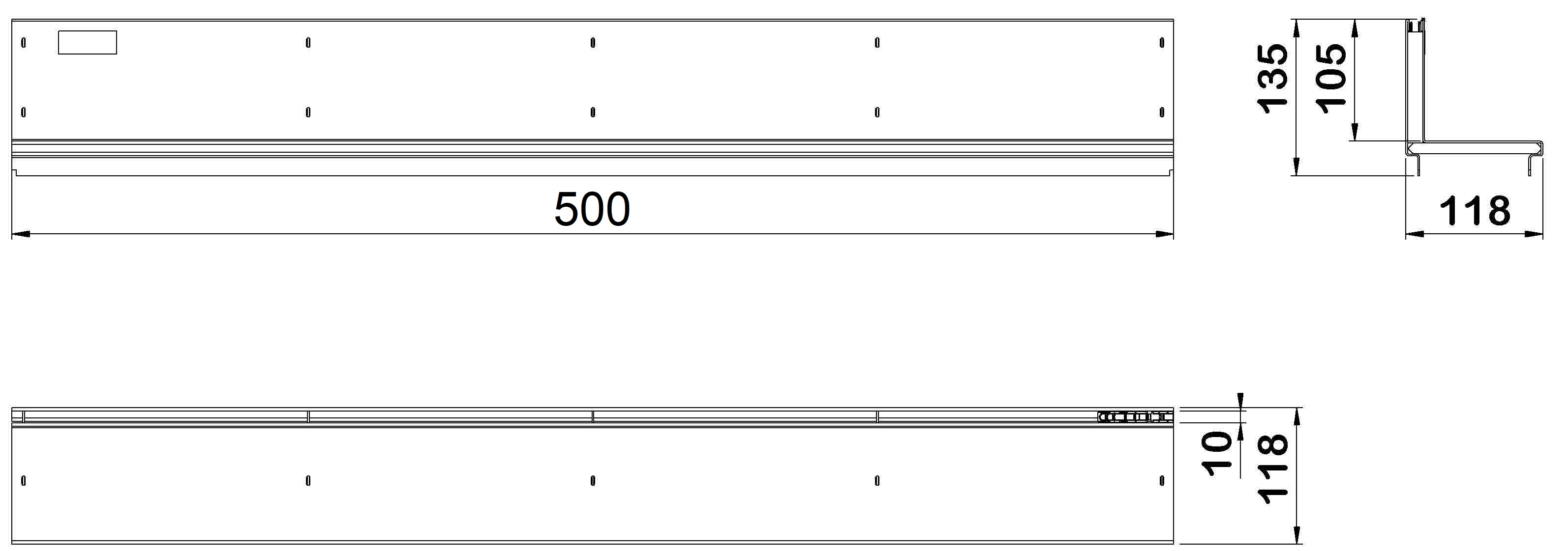 ESQ_BRICKSLOT_105_SELF_100_L_500 Esquema grelha brickslot L 105 Self100 L500