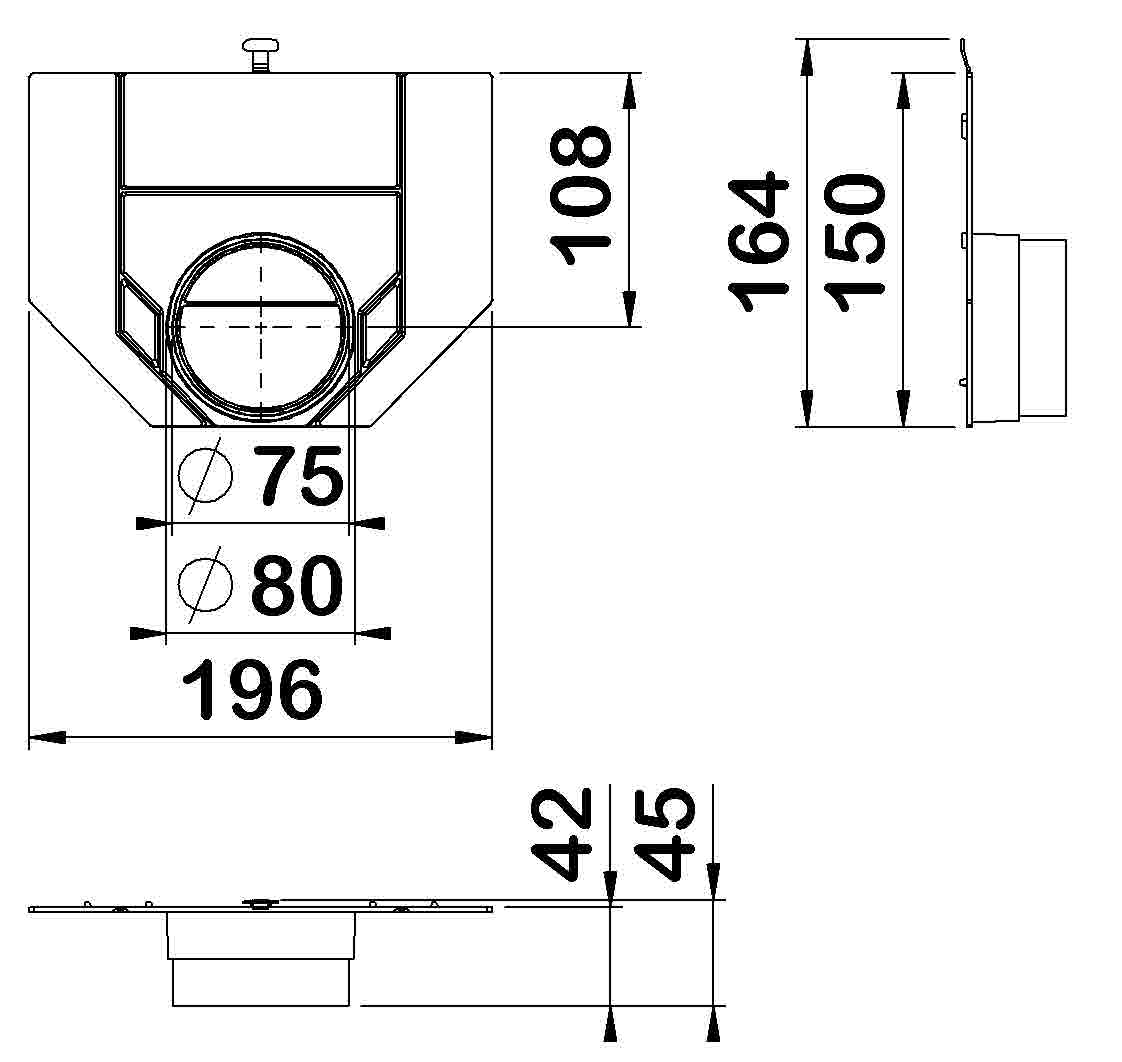 SW00304470_D Esquema tapa universal Self100 c/ salida