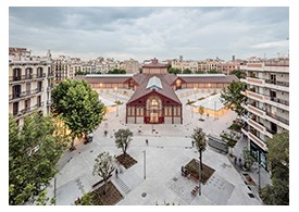 Canais de drenagem ACO em Mercat de Sant Antoni