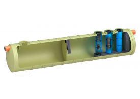Render del separador de hidrocarburos OLEOPATOR-G H versión container.