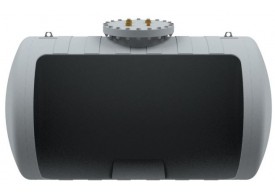 Tanque de retenção de combustível em formato horizontal, instalação enterrada: STE.