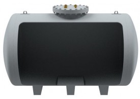 Render tanque retención combustibles en formato horizontal, instalación en superficie: STS.