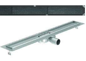 Render canal Showerdrain -C 2.0 con alas S/H DN50 H:69-140mm con reja rellenable sin tela CD000351 // CD000352 // CD000353 // CD000354 // CD000355 // CD000356 // CD000357
