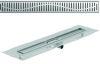 Render 3D canal Showerdrain -C 2.0 con alas S/H DN50 H:69-140mm con sifon de 25mm y reja WAVE con tela CD000683 // CD000684 // CD000685 // CD000686 // CD000687 // CD000688 // CD000689